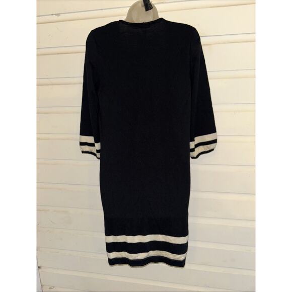 Lilly Pulitzer 100% Merino Wool 3:4 Sleeve Pullover Knit Dress Size L - Picture 6 of 8